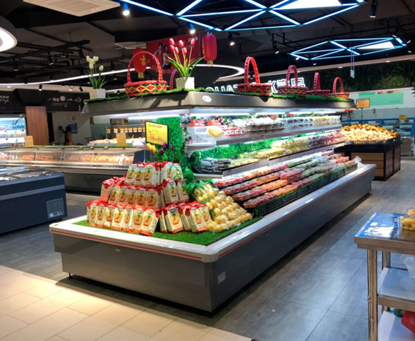 方形環(huán)島風幕柜