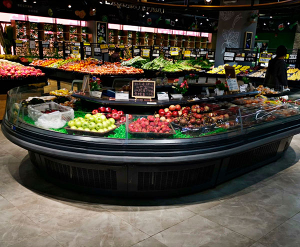 圓形環(huán)島風幕柜